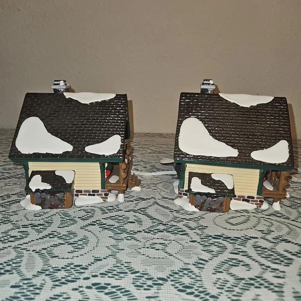 Set of 2 Department 56 Fisherman's Nook Cabin